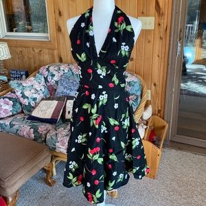 Cherry Halter Top Dress